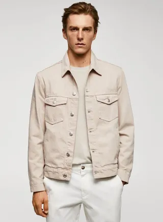 Double Pocket Buttoned Jacket