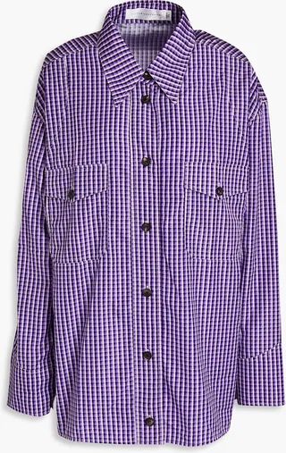 Checked taffeta shirt