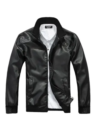 Long Sleeves Motorcycle Jacket Black 