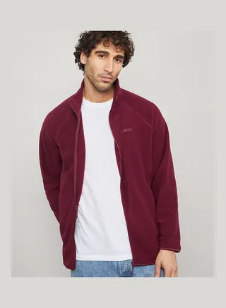 High Neck Zip Though Fleece Jacket 