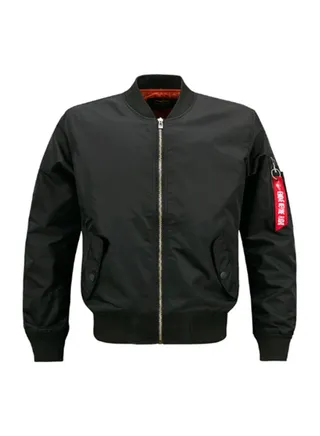 Solid Bomber Jacket Black 