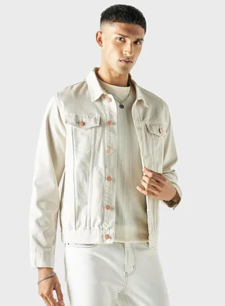 Flap Pocket Regular Fit Jacket 
