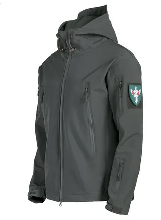 3-in-1 Men's Outdoor Soft Shell Plus Fleece Windproof Jacket With Detachable Lining Autumn Clothing 
