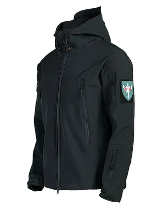 3-in-1 Men's Outdoor Soft Shell Plus Fleece Windproof Jacket With Detachable Lining Autumn Clothing 