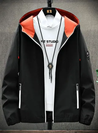 Thin Men's Jacket Korean Spring And Autumn Hoodie 
