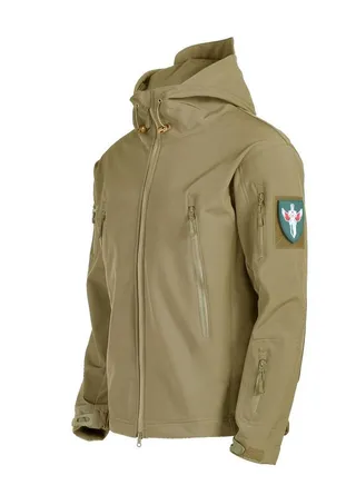 3-in-1  Men's Outdoor Soft Shell Plus Fleece Windproof Jacket With Detachable Lining Autumn Clothing Coat 
