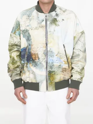 Sky Print Reversible Bomber Jacket