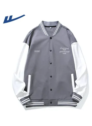 New Solid Color Patchwork Top Casual Baseball Jersey 
