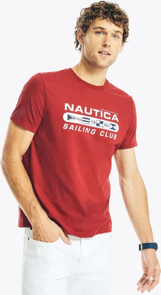 Sustainably Crafted Sailing Club Graphic T-Shirt