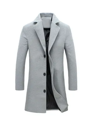 Winter Long Coat Light Grey 