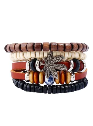 Multilayer Bead Wrap Bracelet 