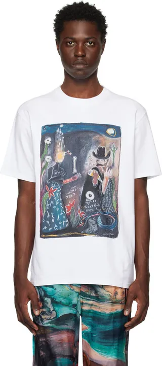Endless Joy White 'Above Snakes' T-Shirt