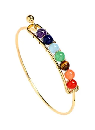 Hand Knitted Natural Stone Ball Bracelet 