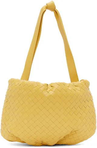 Bottega Veneta Yellow Small Intrecciato Bulb Bag