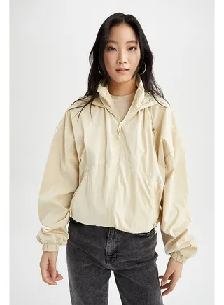 Woman Yellow Raincoat 