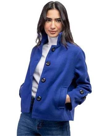 Button Front Short Coat 