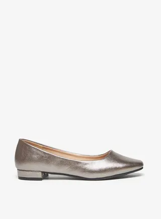 Women's Plain Slip-On Round Toe Ballerina Shoes 