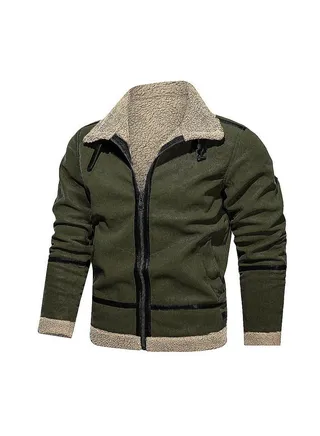 Squality Winter Hooded Thick Coat Men Green 