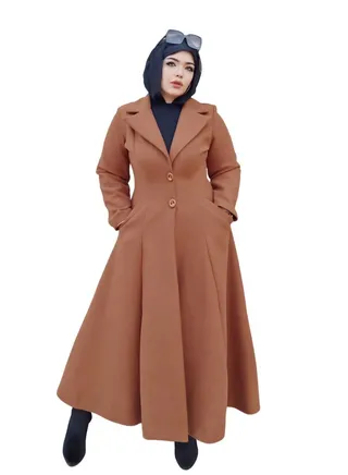 بالطو طويل - بني سيدات 