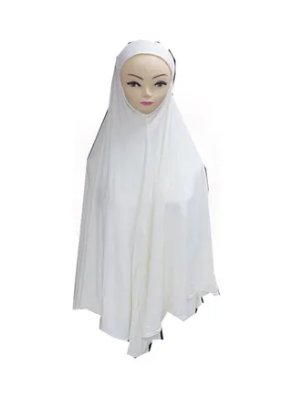 Classic Design Hijab White 