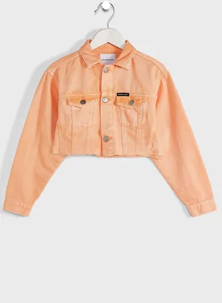 Kids Cropped Denim Jacket 
