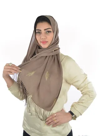 Hijab And Scarf A Modern Design A Long Suitable For The Head And Wraps Around The Neck Excellent Material 