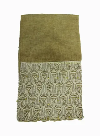 Classic Traditional Hijab Green/White 