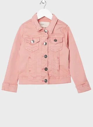 Kids Collared Denim Jacket 