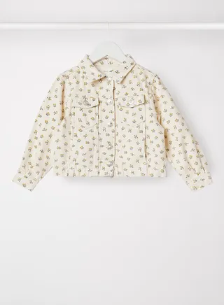Girls Floral Print Jacket 