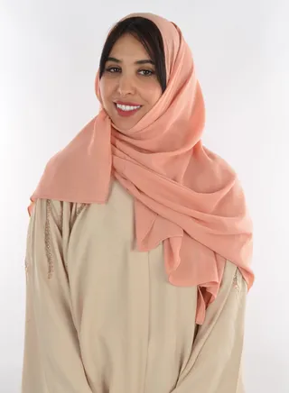 Hijab And Scarf A Modern Design A Long Suitable For The Head And Wraps Around The Neck Excellent Material 