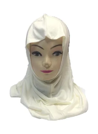Classic Design Hijab White 