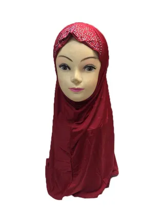Classic Design Hijab Red 