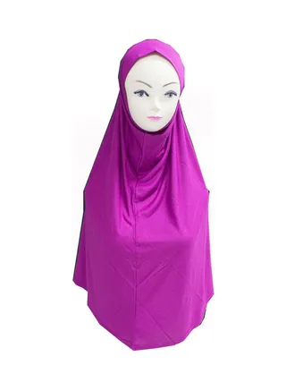 Solid Pattern Hijab Purple 