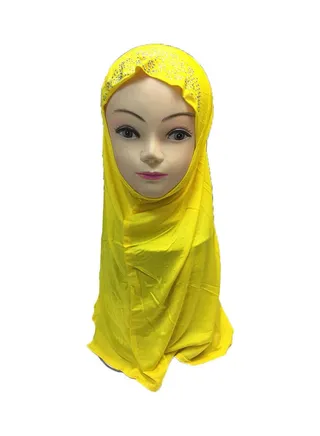 Classic Design Hijab Yellow 