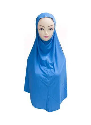 Solid Pattern Hijab Blue 