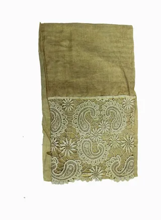 Classic Traditional Hijab Green/White 