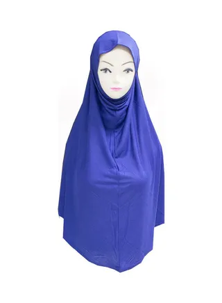 Solid Pattern Hijab Blue 