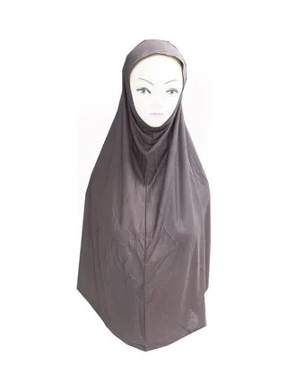 Solid Pattern Hijab Dark Brown 