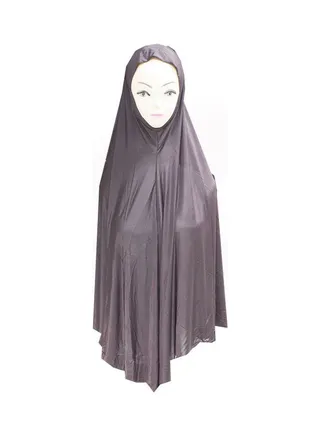 Solid Pattern Hijab Dark Brown 