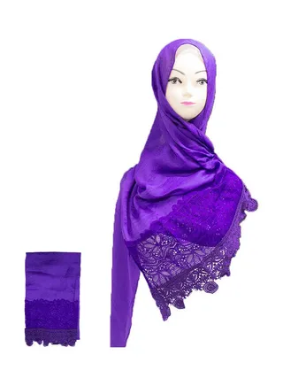 Classic Design Hijab Purple 