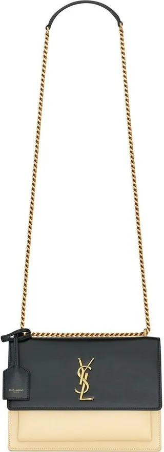 Sunset two-tone shoulder bag