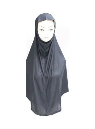 Solid Pattern Hijab Black 