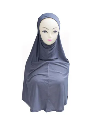 Solid Pattern Hijab Black 