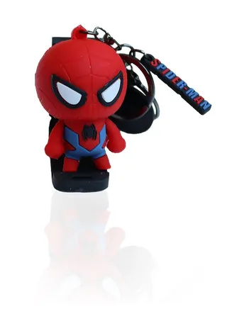 Elegant Disney Keyring Spider Man Keychain for Kids Soft Silicone Cute Cartoon Key Chains Girls and Boys Bag Key Holder Rings Accessories. 