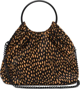 Thacker Kara Animal Print Calf Hair Small Crossbody