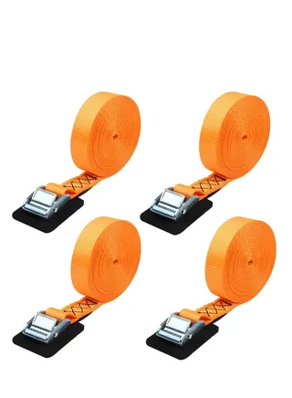 Sturdy 20-foot-by-1-inch Tie Down Strap Lashing Strap Cargo Tie-Down Strap Padded Cam Lock Buckle 1000lbs Capacity (4-Pack) 
