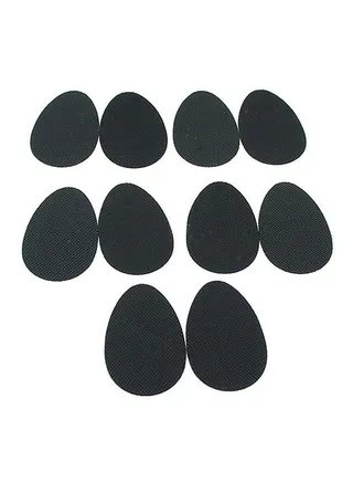10-Piece Anti-Slip Cushion Pad High Heel Shoe Black 