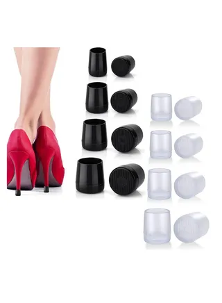 8 Pairs High Heel Protectors Repair Caps Tip Covers 