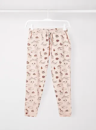 Boys Printed Jogger Pink/Red 