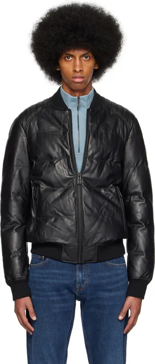 Belstaff Black Radial Leather Jacket